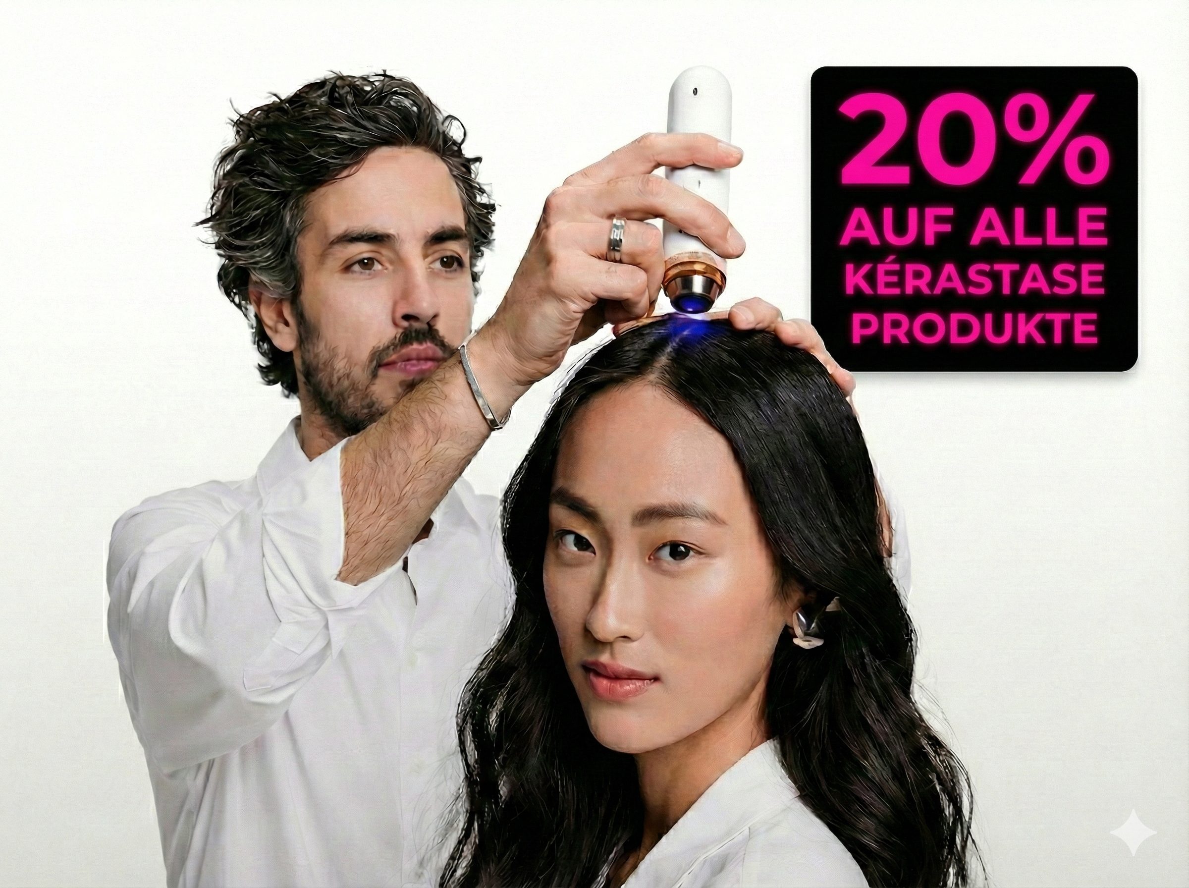 K-Scan Kopfhaut- & Haaranalyse im Salon mit 20 % Vorteil auf Kérastase-Produkte